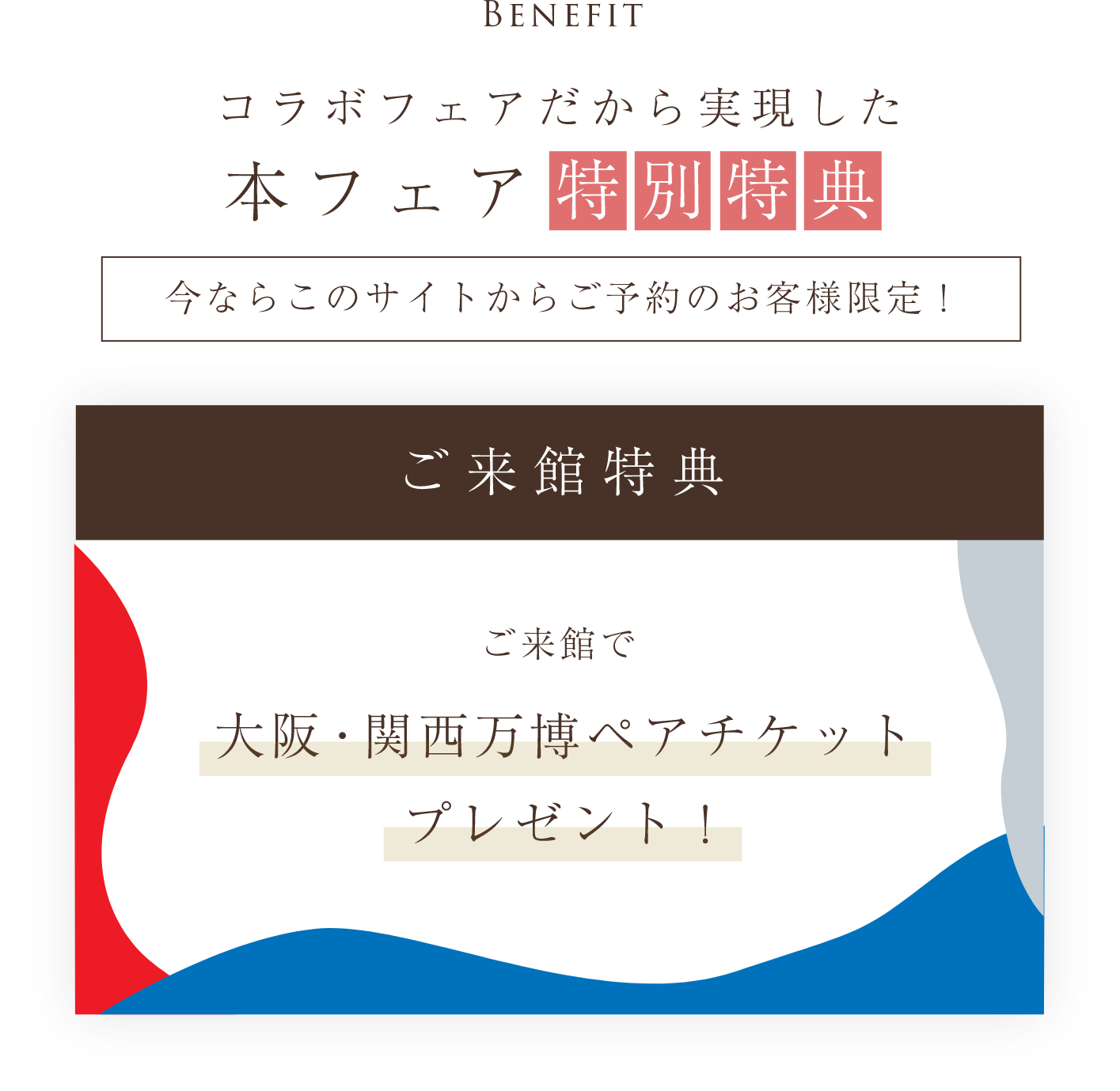 ご来館特典
