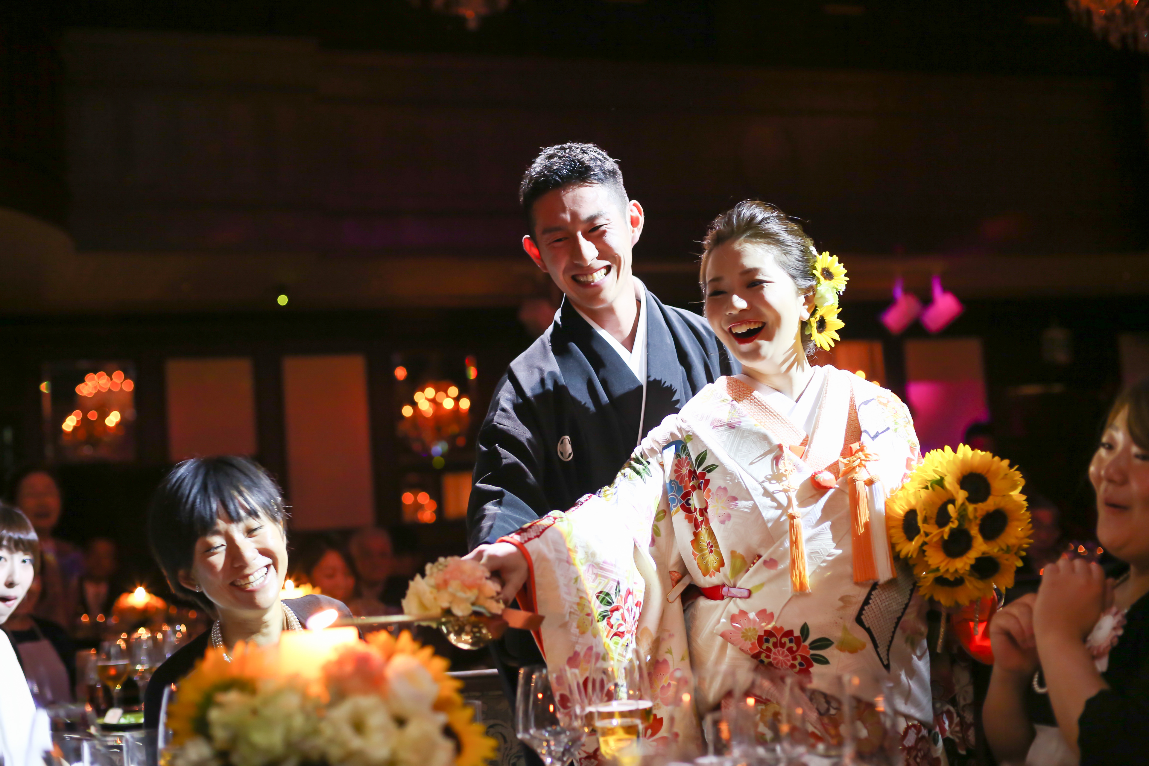 19年に和装の結婚式でおすすめのbgmは ケーキ入刀などシーン別にご紹介 神戸旧居留地の結婚式場 神戸セントモルガン教会