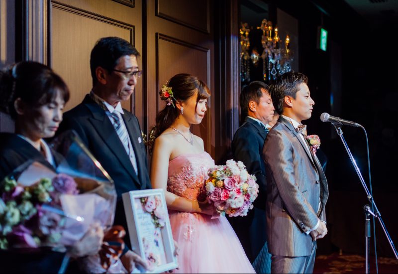 ご結婚式の締めくくり 新郎謝辞 神戸旧居留地の結婚式場 神戸セントモルガン教会